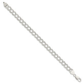 Sterling Silver 7.5mm Double Link Charm Bracelet